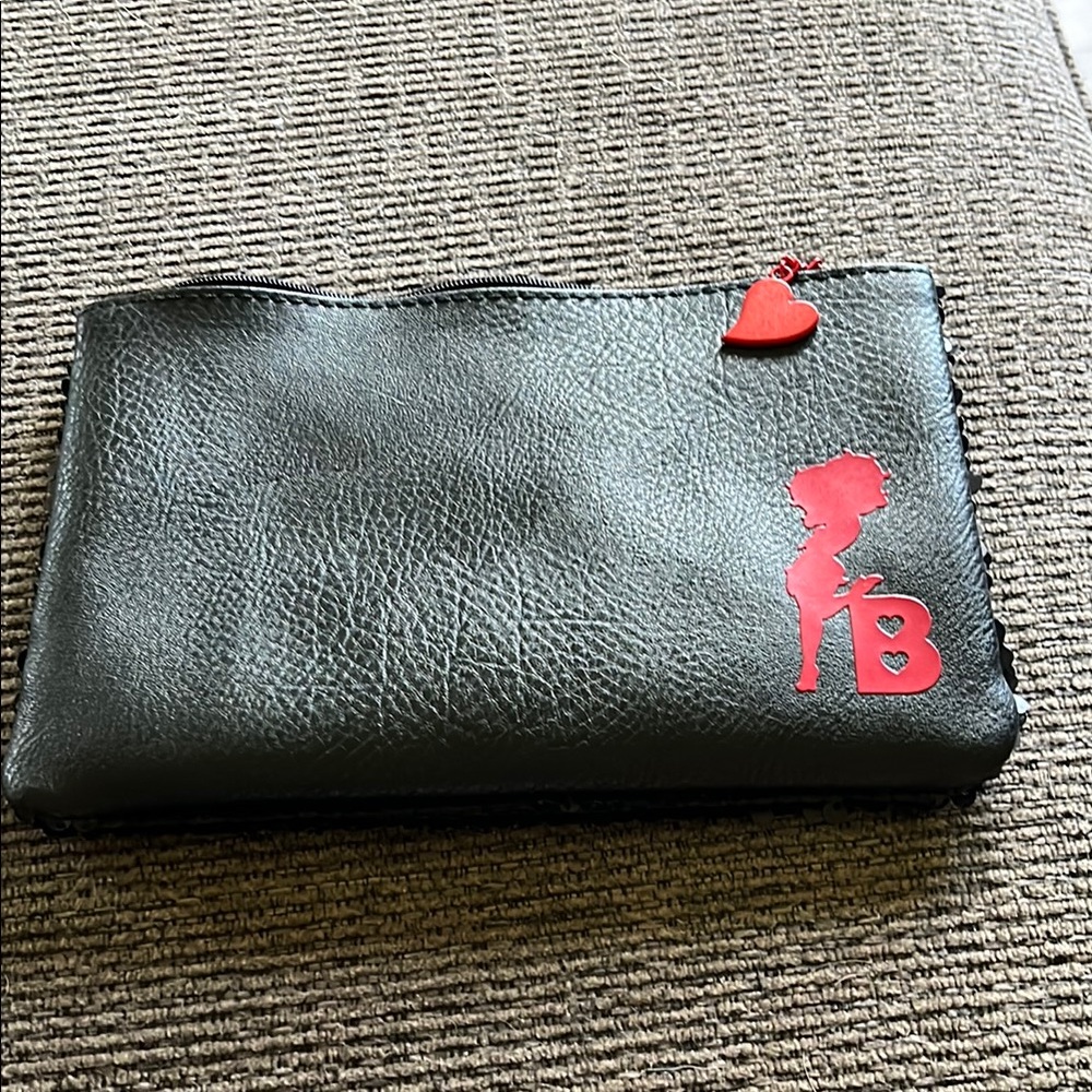 Betty Boop Ipsy Black and Red Bag with Pebbled Texture